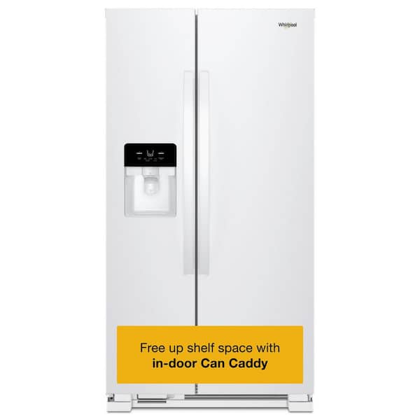 Whirlpool 21.4 cu. ft. Side by Side Refrigerator in White