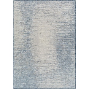 Ravello Blue Abstract 5 ft. x 7 ft. Indoor/Outdoor Area Rug