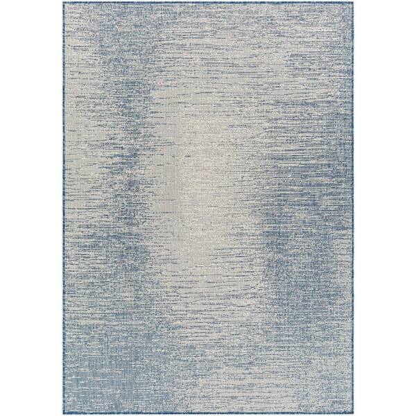 Ravello Blue Abstract 7 ft. x 9 ft. Indoor/Outdoor Area Rug