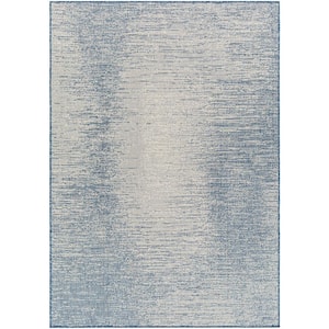 Ravello Blue Abstract 8 ft. x 10 ft. Indoor/Outdoor Area Rug