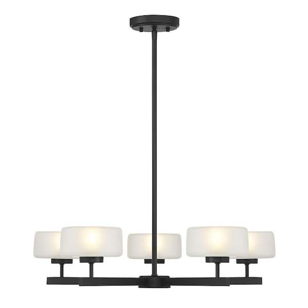 Savoy House Falster 5-Light Matte Black Chandelier