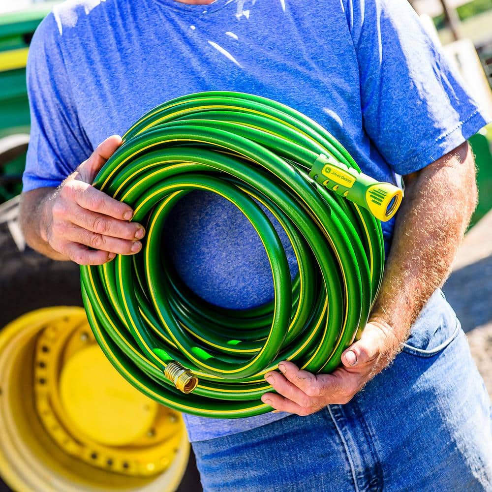 Green 50 ft Heavy-Duty Kink-Free Garden Hose