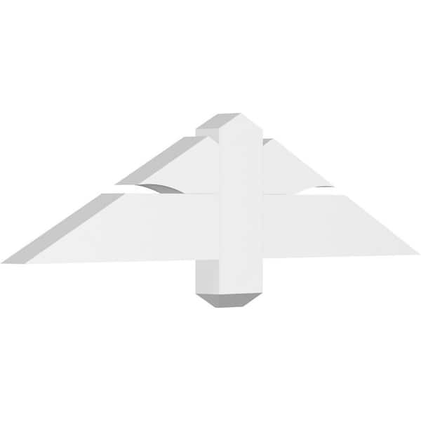 Ekena Millwork Redmond 36 in. W x 9 in. H x 2 in. D Signature Polyurethane Bracket