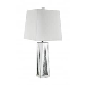 35 in. Clear Standard Light Bulb Bedside Table Lamp