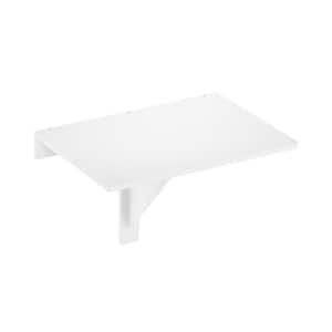 Hermite 17.32 in. Rectangle White Wood Wall Mounting Dining Table
