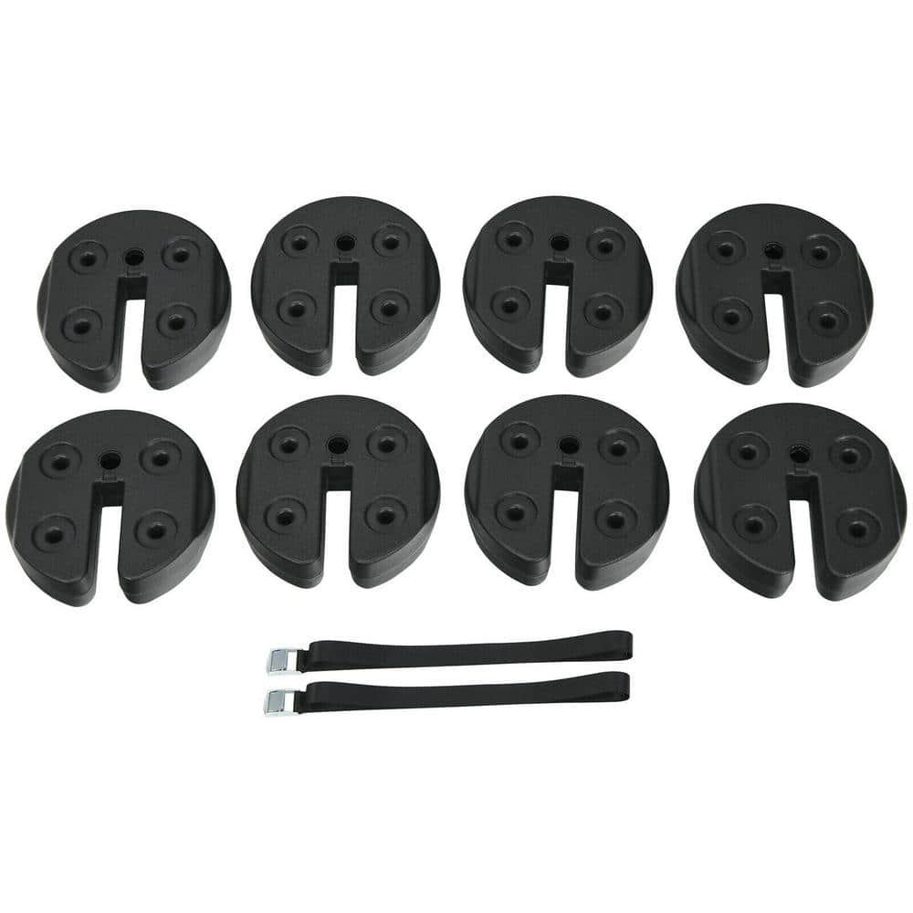 PE 8 pieces Weight Plates Patio Canopy Tent Gazebo Shade Umbrella Water Fil