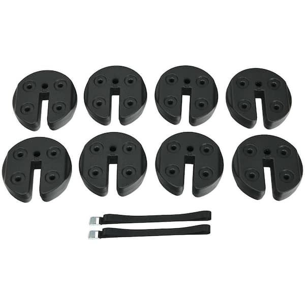 PE 8 pieces Weight Plates Patio Canopy Tent Gazebo Shade Umbrella Water Filled