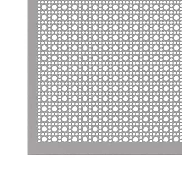 36 in. x 36 in. Lincane Aluminum Sheet in Silver