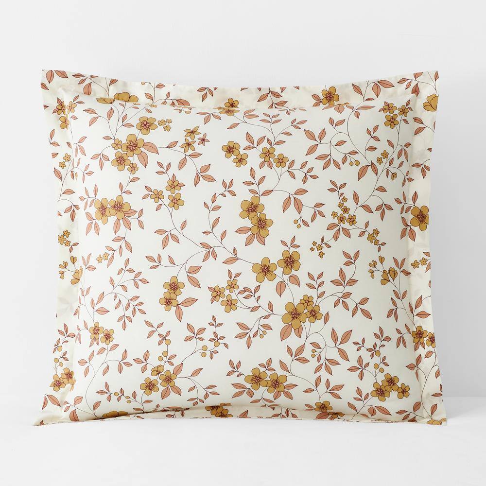 The Company Store Company Cotton Remi Ditsy Floral Rust Cotton Percale