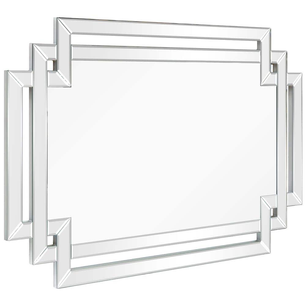 Empire Art 30" x 44" Silver Rectangular Vanity Mirror