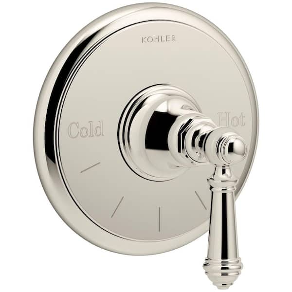 KOHLER Artifacts Lever 1-Handle Thermostatic Valve Trim Kit in Vibrant Polished Nickel (Valve Not Included)