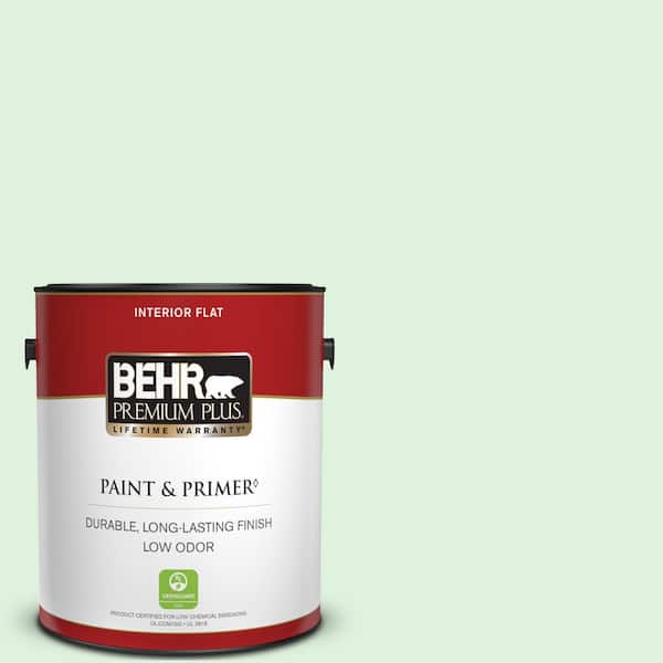 BEHR PREMIUM PLUS 1 gal. #P400-1 Mischievous Flat Low Odor Interior Paint & Primer