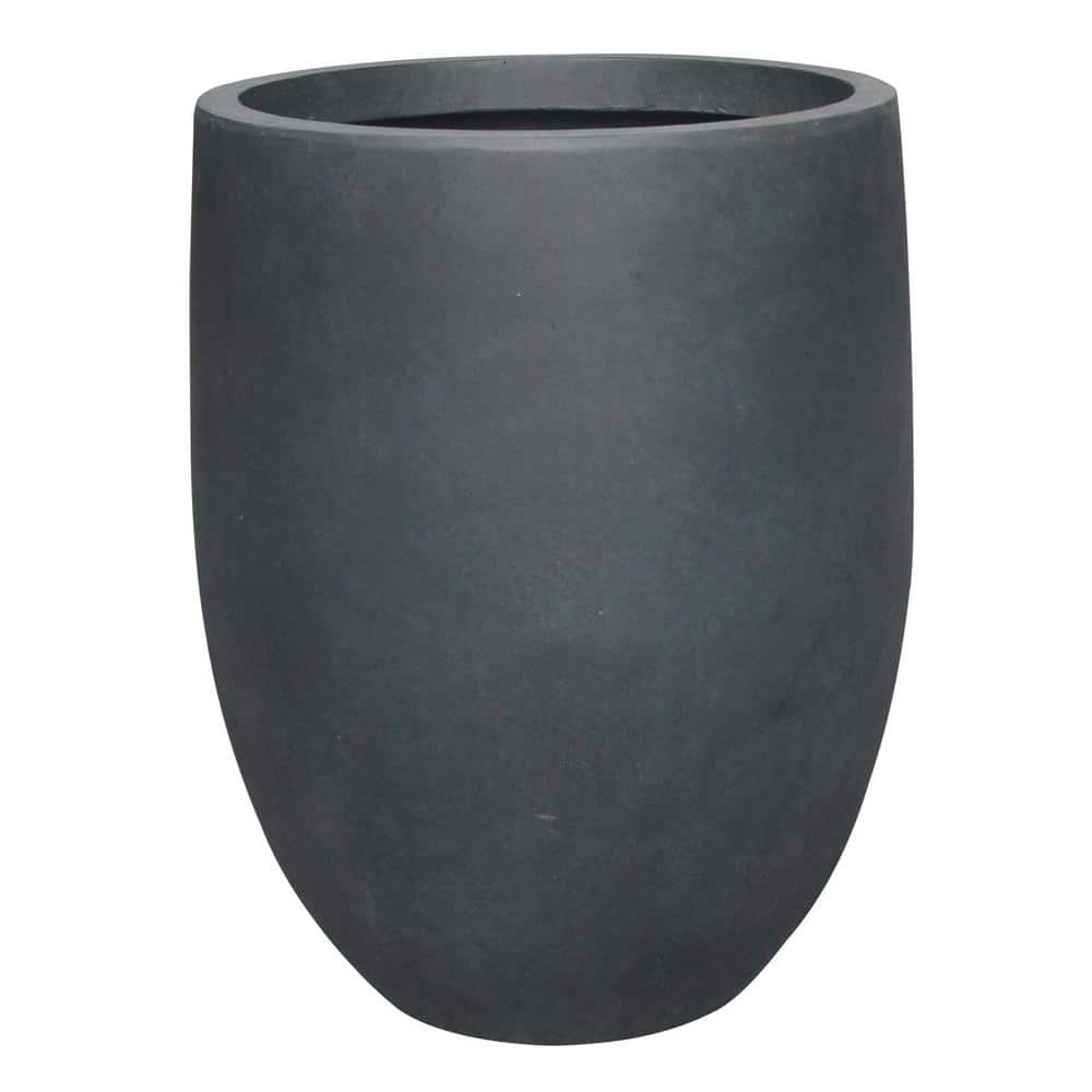 6 inch Black and Gray Cement Hexagonal Planter Pot