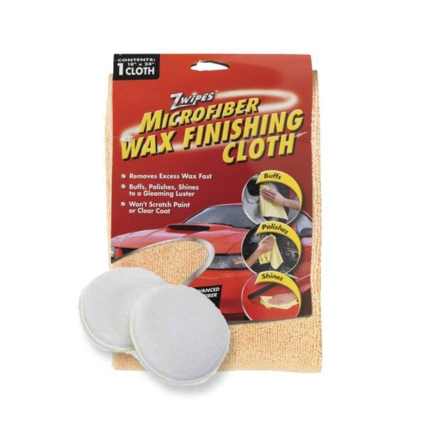 Zwipes Wax Polishing Cloth with 2 Applicator Pads