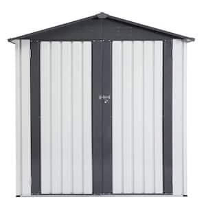 6 ft. W x 4 ft. D Metal Shed with Double Door and Vents (24 sq. ft.)