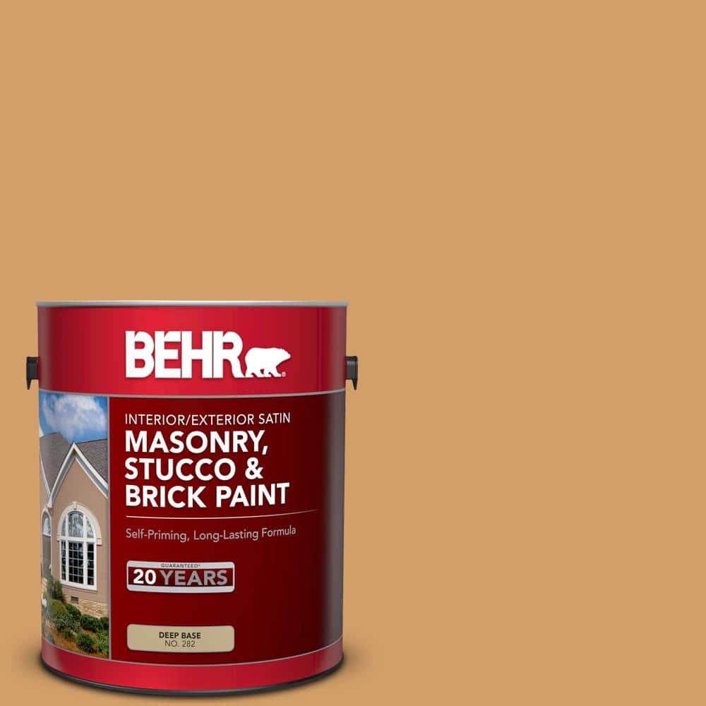 1 gal. #MQ4-08 Golden Aura Satin Interior/Exterior Masonry, Stucco and Bric