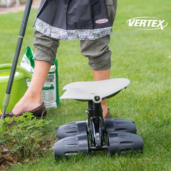 Vertex Garden Rocker Rolling Seat Yard Cart Gardening Portable Tools Outdoor NEW 