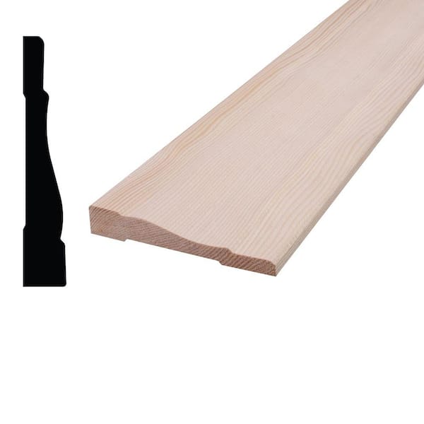 9/16 in. D x 3-1/4 in. W x 96 in. L Hemlock Colonial Casing Moulding Pack (6-Pack)