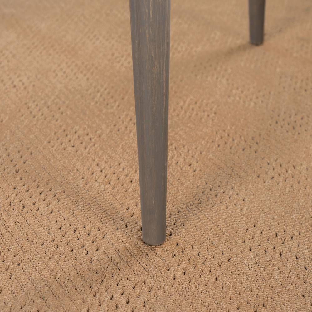 Sleek Acacia Wood Square Outdoor Dining Table with Straight Legs, Gray