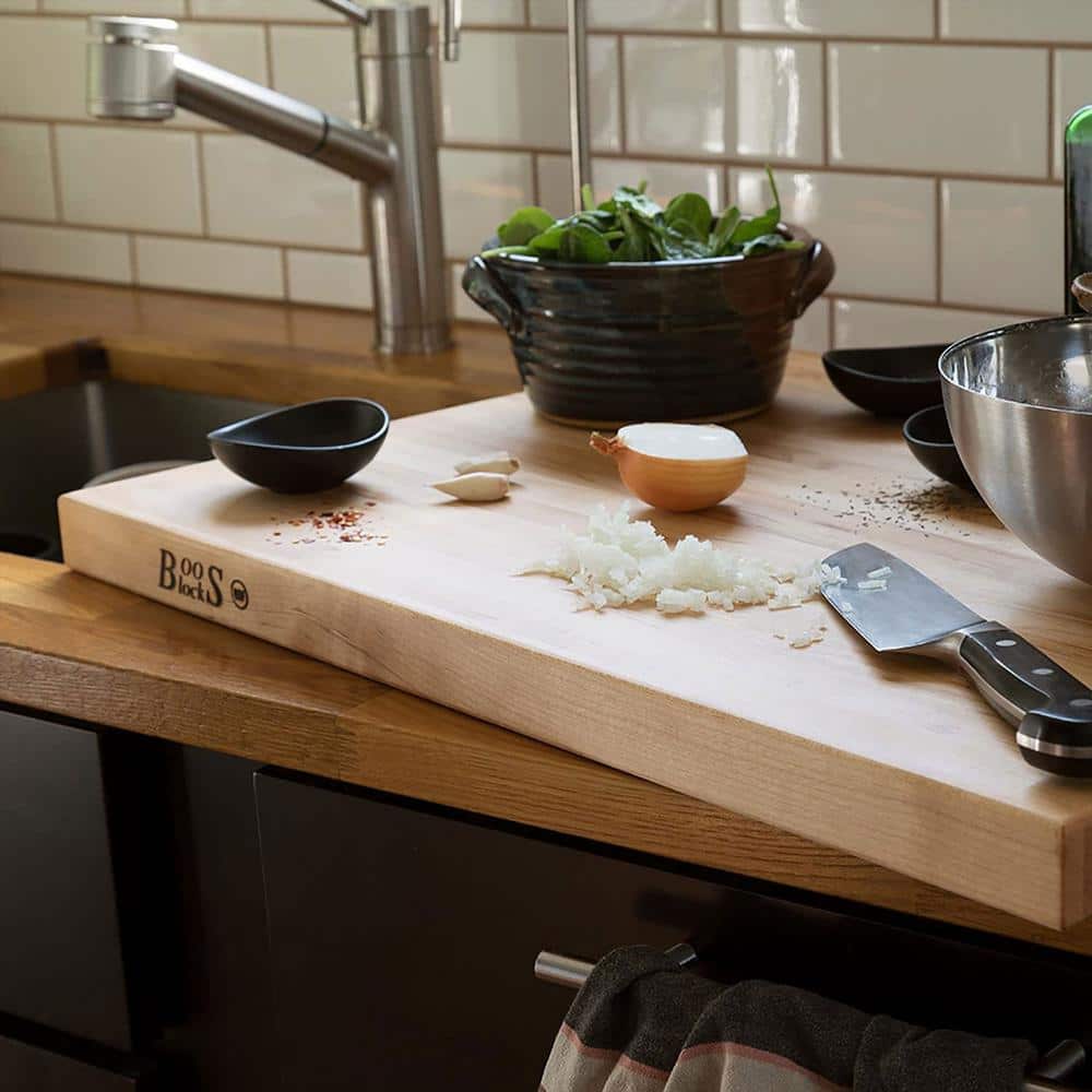 Large Maple Wood Reversible Cutting Board, 24" x 18"