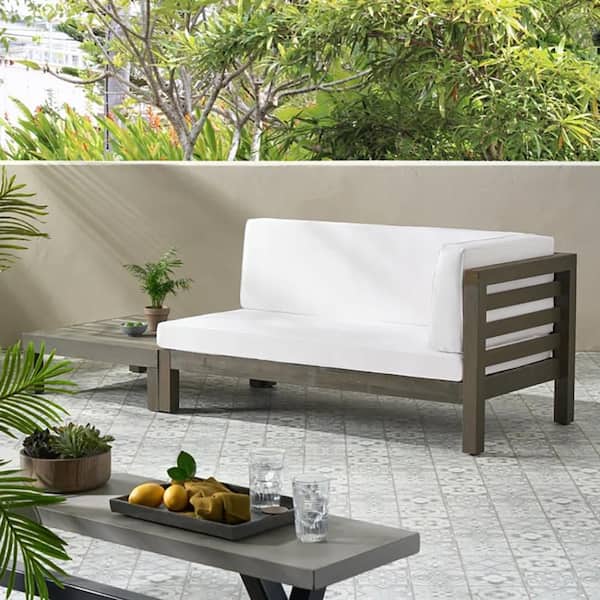 Outdoor Wood Benches and End Tables Lawn Chair