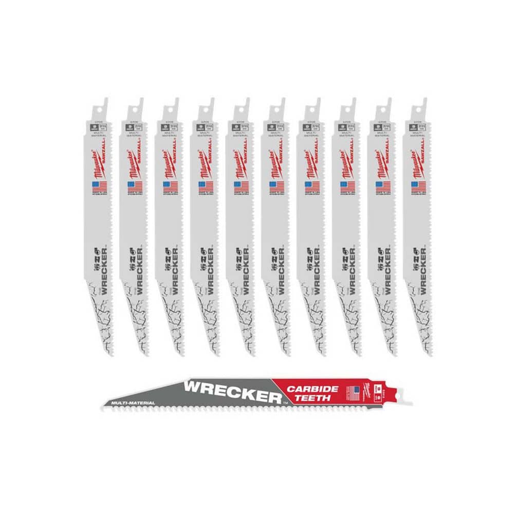 Milwaukee 9 in. 7/11 TPI WRECKER Demo Multi-Material SAWZALL