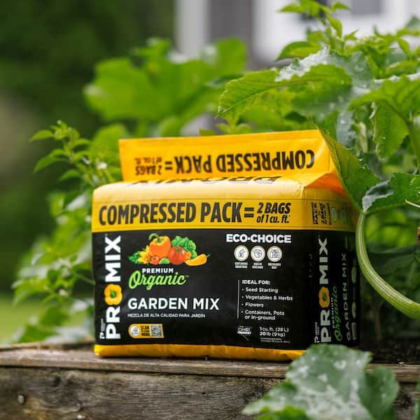 PRO-MIX Premium Organic Garden Mix 2 cu. ft. Compressed Soil