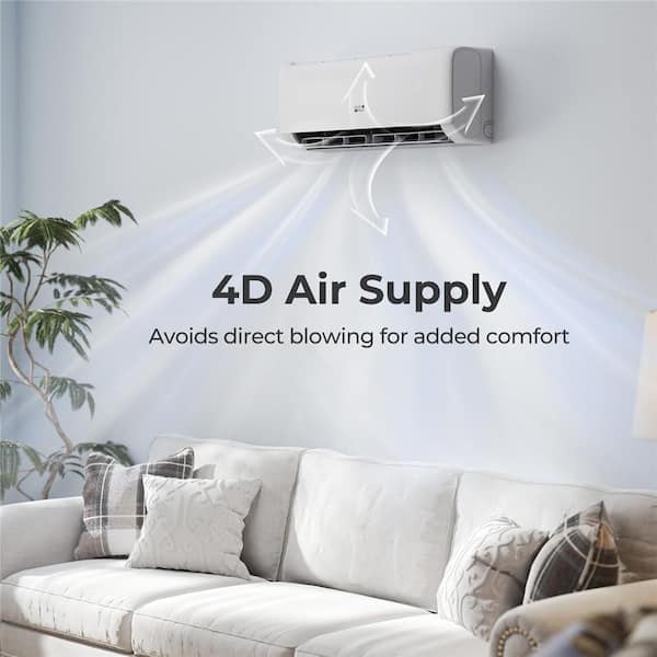 1-Zone 9100-BTU 20.5 SEER Ductless Mini Split Heat Pump with 13 ft. Lines 115-Volt