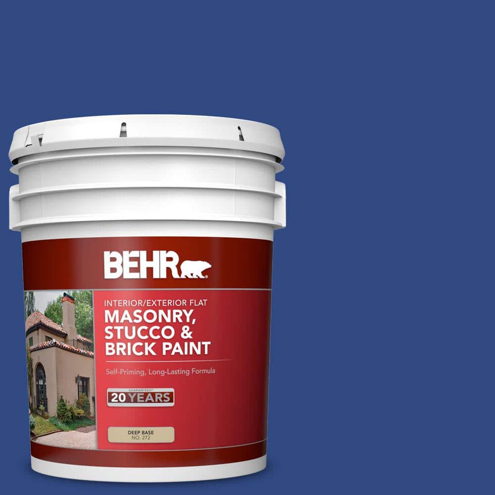 5 gal. #P530-7 Tanzanite Flat Interior/Exterior Masonry, Stucco and Brick P
