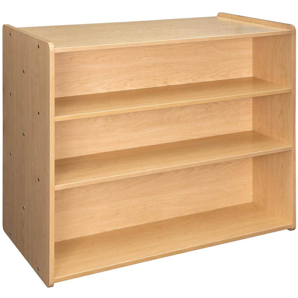 46 in. W, 3-Level Double Sided School Age Storage Shelf Kids Bookcase Toy S