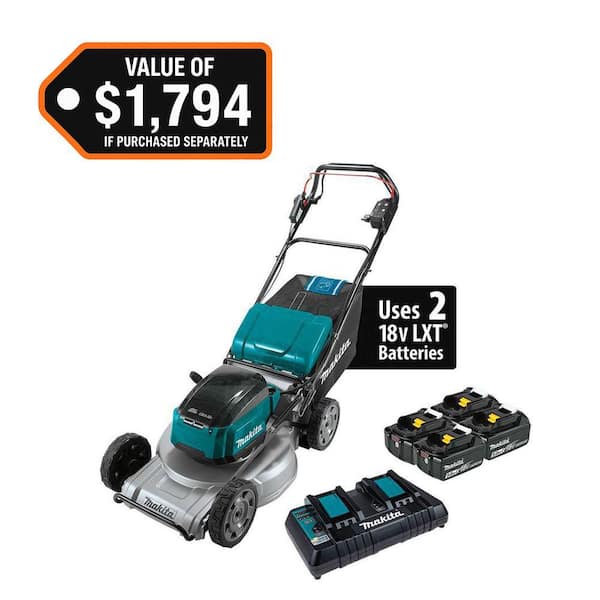 21 in. 18V X2 (36V) LXT Lithium-Ion Brushless Cordless Walk Behind Self-Propelled Lawn Mower Kit (5.0Ah)