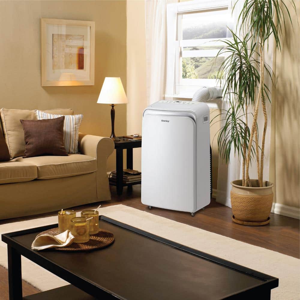 Danby 8,000 BTU White Portable Air Conditioner with Remote
