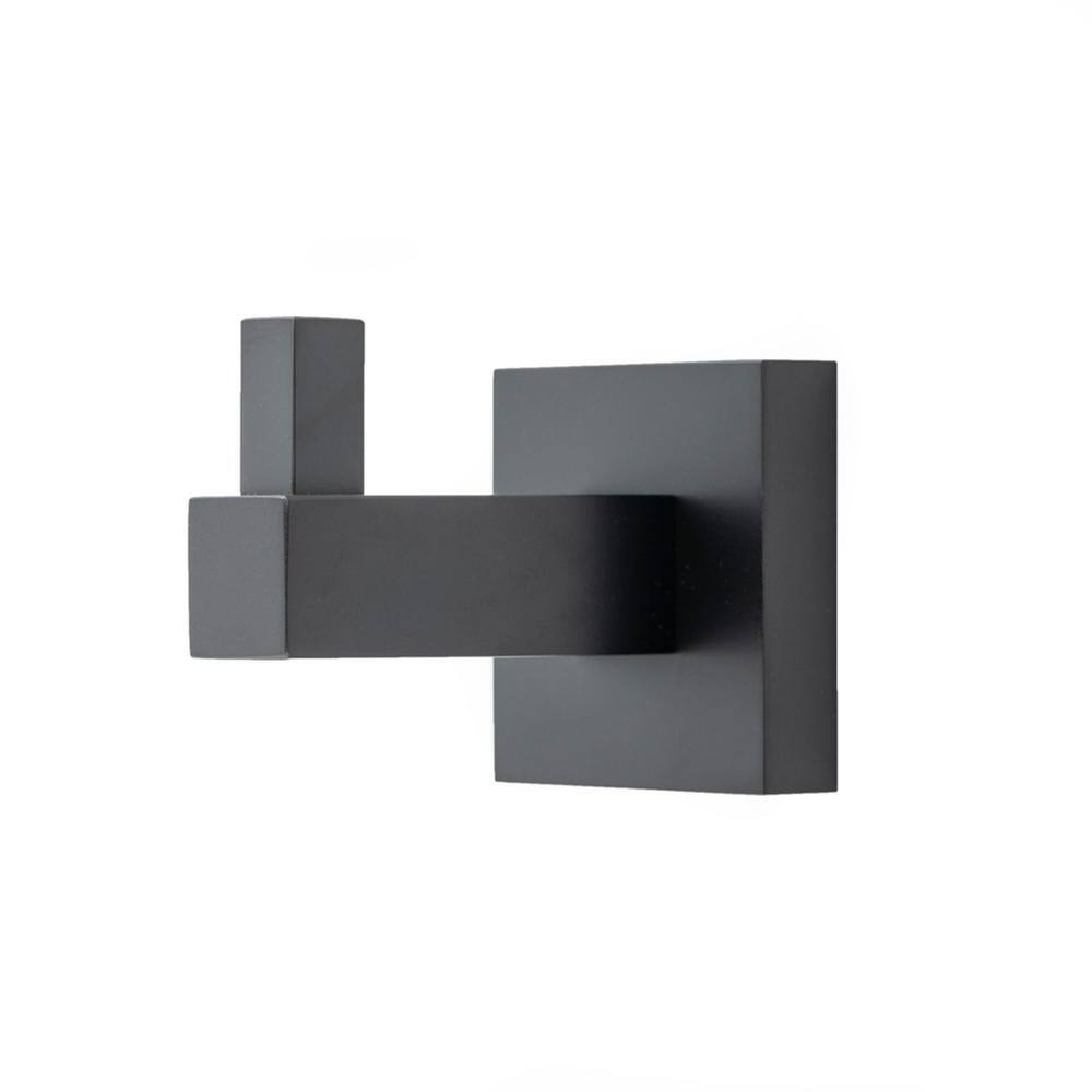Matte Black Modern 3-Piece Bathroom Hardware Set