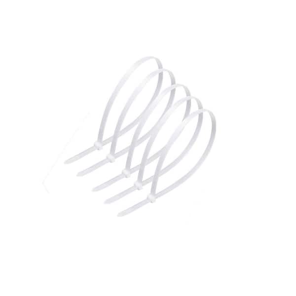 Heavy Duty UV Resistant Nylon Cable Zip Tie 24 in. 120 lbs. Tensile Strength Outdoor Use for Bundling and Fixing 50-Pack