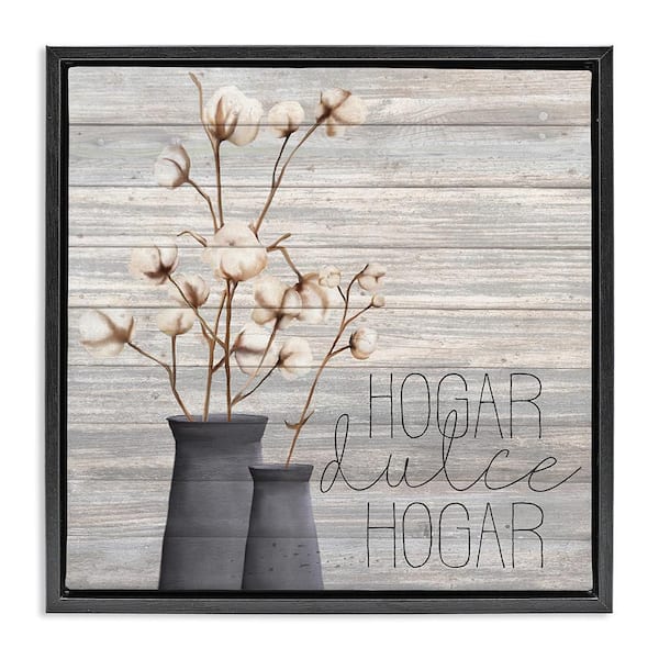 Stupell Industries Home Sweet Home Rustic by Kim Allen Black Floater Frame Typography Graphic Art Print 25 in. x 25 in.
