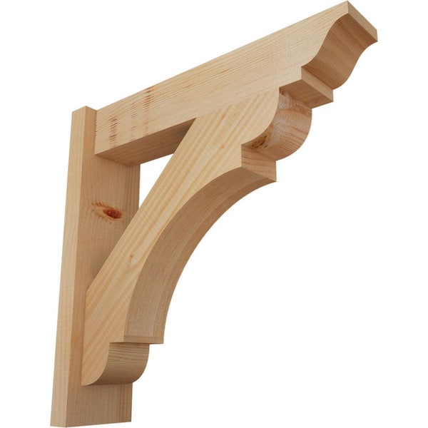 Ekena Millwork 6 in. x 22 in. x 22 in. Douglas Fir Olympic Traditional Smooth Outlooker