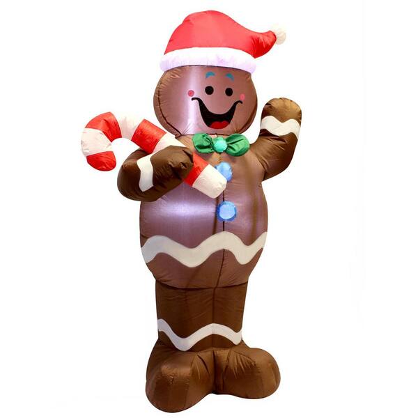 Joiedomi 5ft Christmas Gingerbread Inflatable Decoration