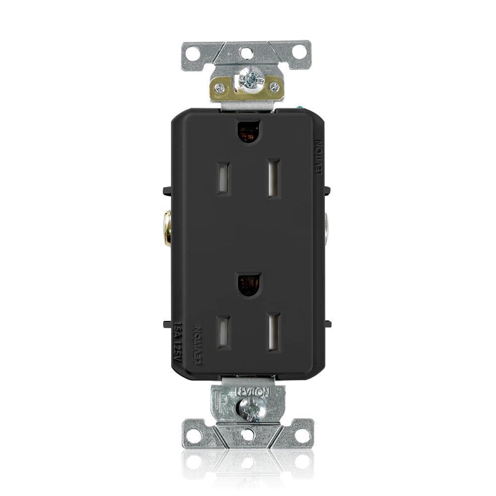 Leviton Decora Plus 15 Amp 125 Volt Industrial Grade Tamper Resistant ...