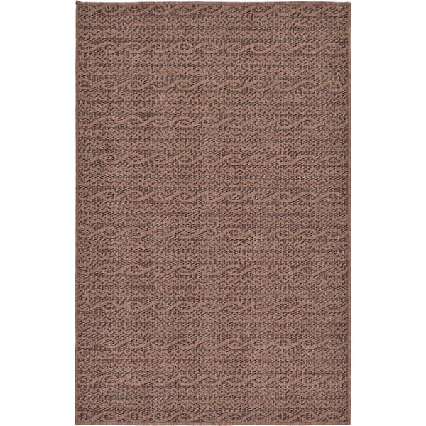 Outdoor Links Brown 3' 3 x 5' 0 Area Rug