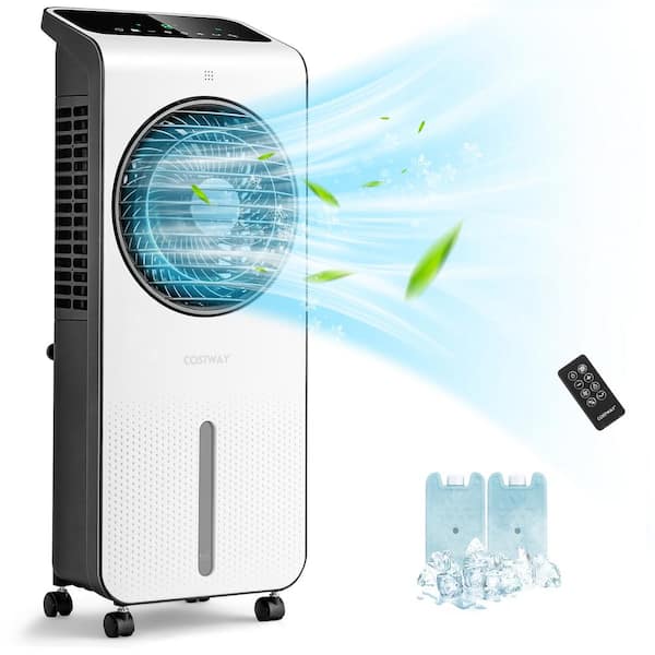 Costway 423.5 CFM Evaporative Air Cooler 3-in-1 Portable Swamp Cooling Fan w/12H Timer Remote for 200 sq.tf.