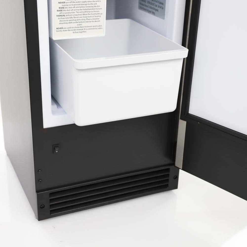 Maxx Ice 15 lbs Stainless Steel Undercounter Ice Maker