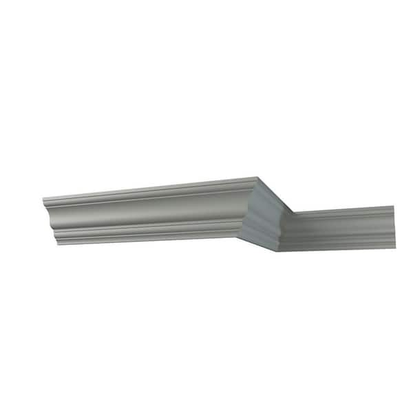 Ekena Millwork Alicia 2.5 in. D x 4.625 in. W x 96 in. L Polyurethane Crown Moulding