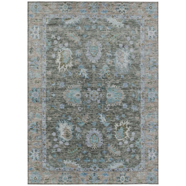 Addison Rugs Chantille Machine Washable Indoor/Outdoor Abstract ACN2104 Fern 10 ft. x 14 ft. Area Rug