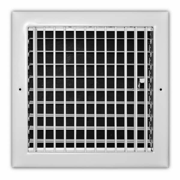 10 in. x 10 in. Adjustable 1-Way Wall/Ceiling Register