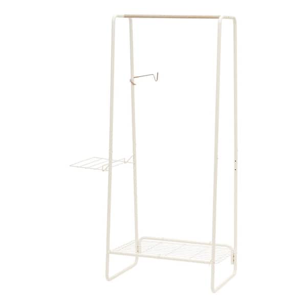 IRIS White Metal Clothes Rack 35.24 in. W x 596 in. H