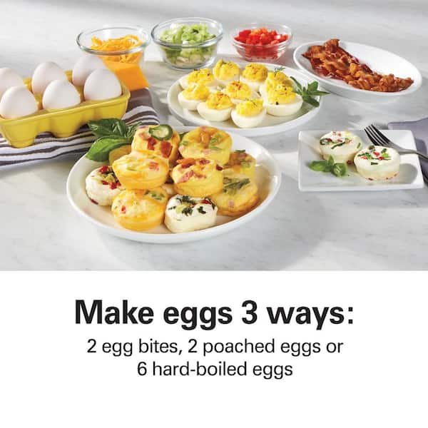 Hamilton Beach Egg Bites Maker &Egg Cooker,2 Egg Capacity, Mint