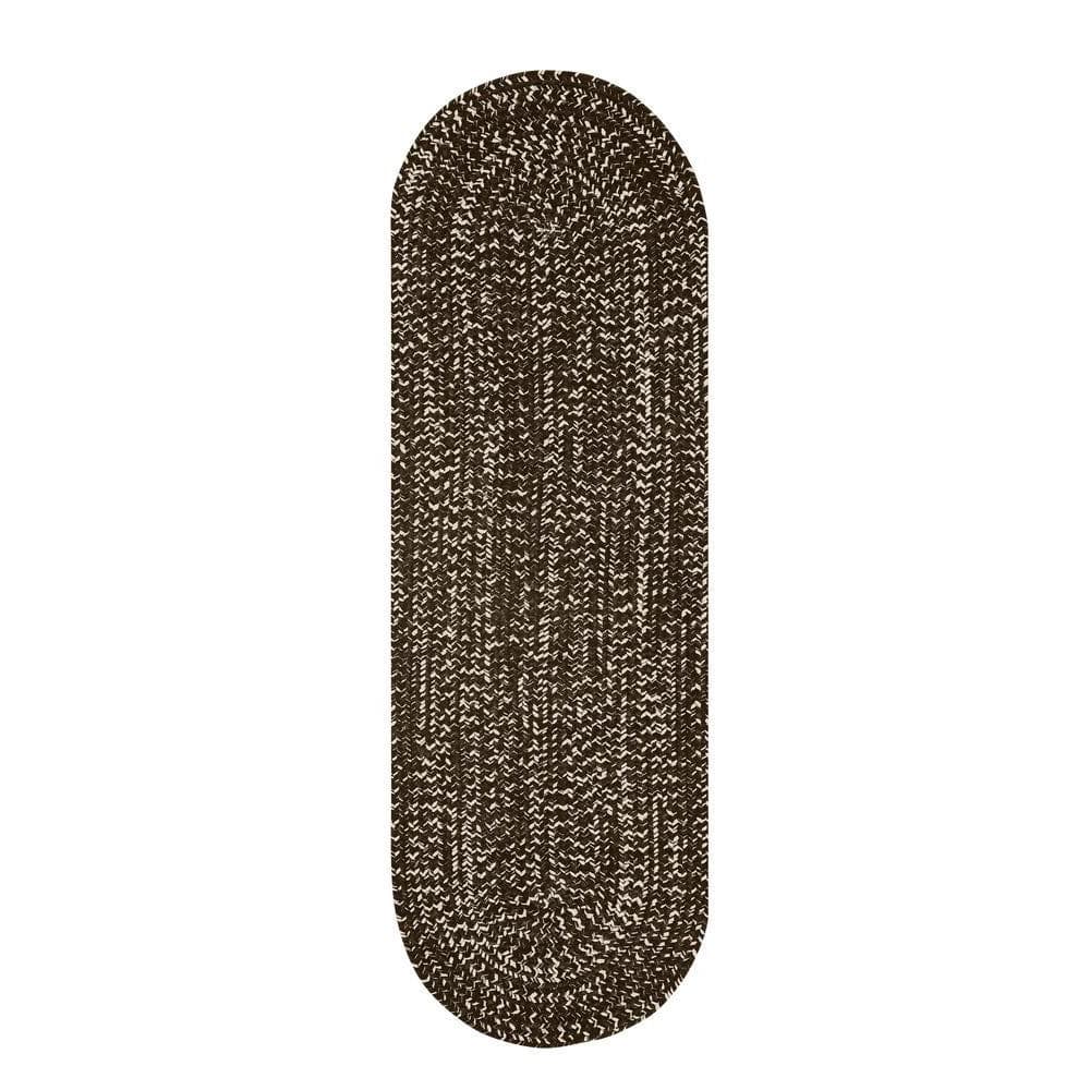 Dove & Chestnut Braided Chenille Reversible Rug 26"x20"