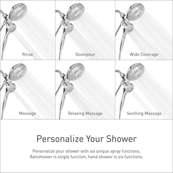 MOEN Attract with Magnetix 6-Spray 6.75 in. Dual Wall Mount Fixed 