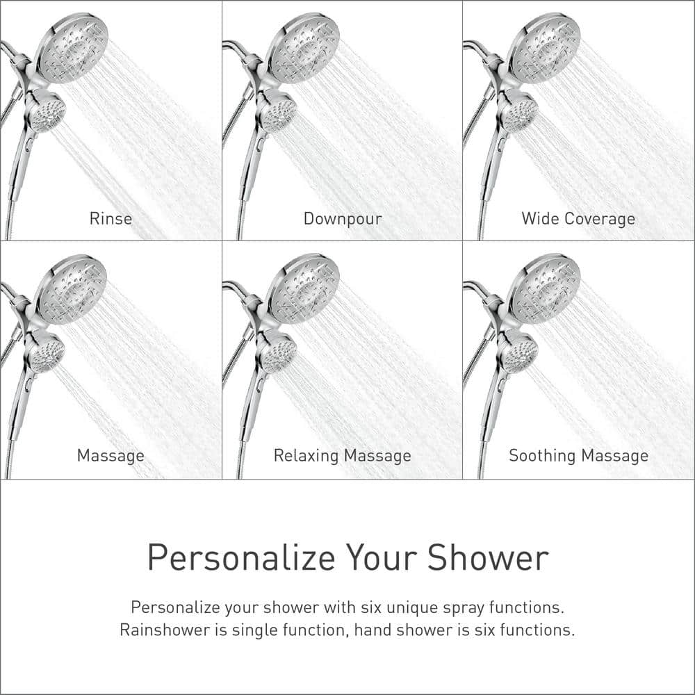 Mediterranean Bronze Multi-Head Wall Mounted Shower Faucet