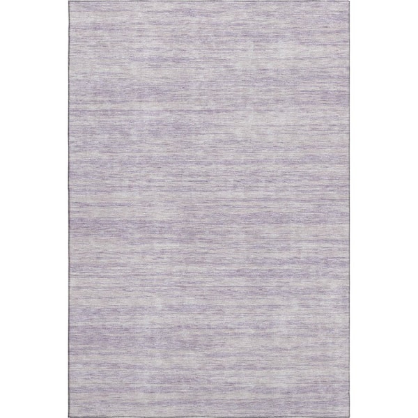 Mayfield Premium Machine Washable Abstract AMF951 Lavender 9 ft. x 12 ft. Area Rug